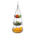 3-Tier Wire Basket Storage Stand For Fruit Vegetables Household Items Tiered Stand Baskets for Kitchen Organization